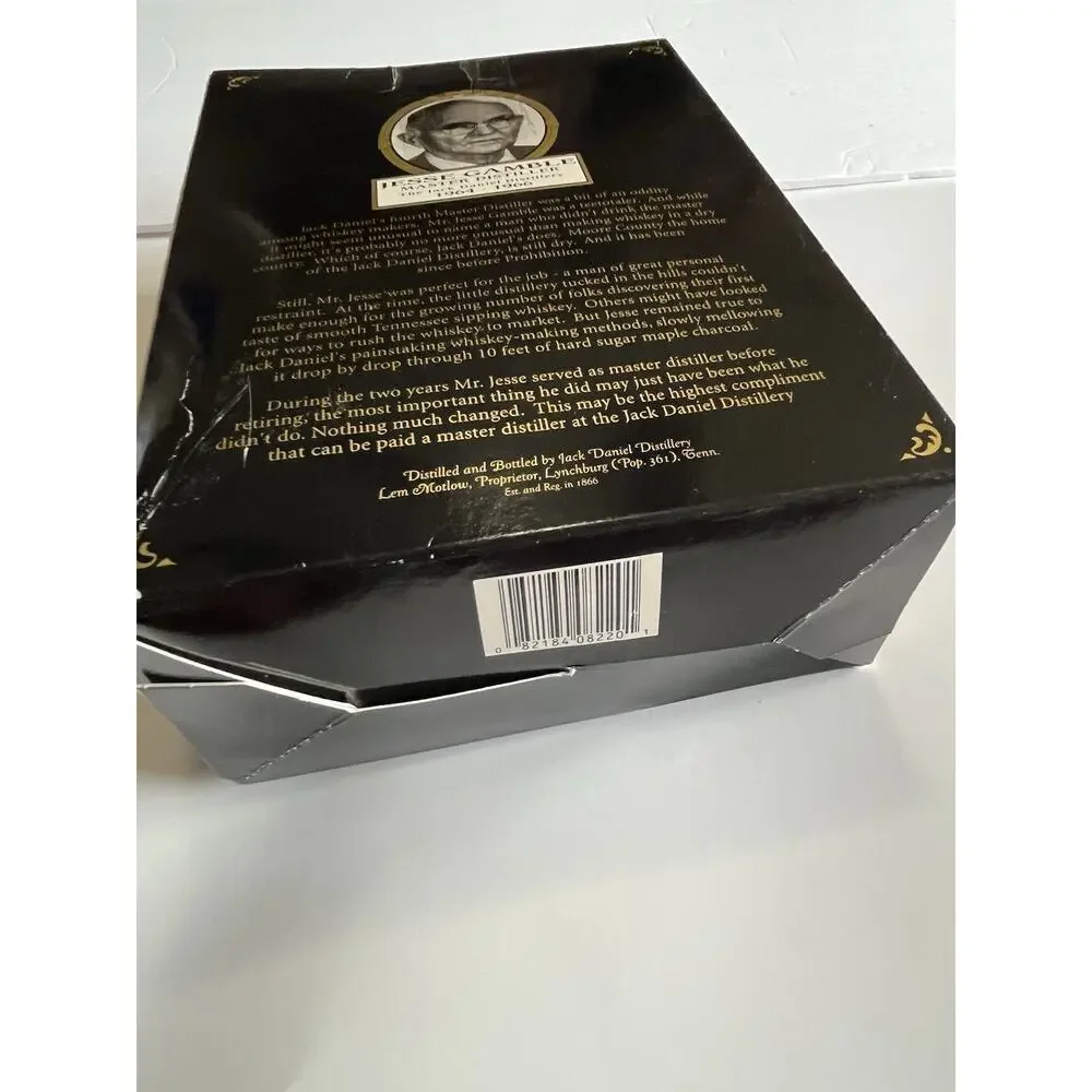 Vintage Jack Daniel’s Old No. 7 Jesse Gamble Signature Glass Set Sealed NOS